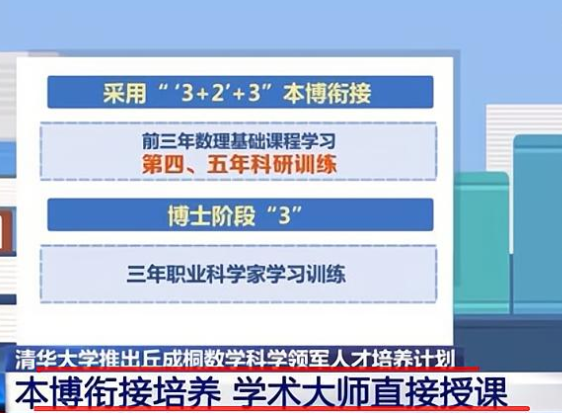 清华特别招生计划，重点培养数学领域人才，而且本硕博可连读