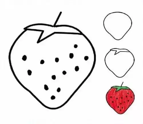 这些水果简笔画简单易学，特别适合幼儿园和小学的孩子，收藏