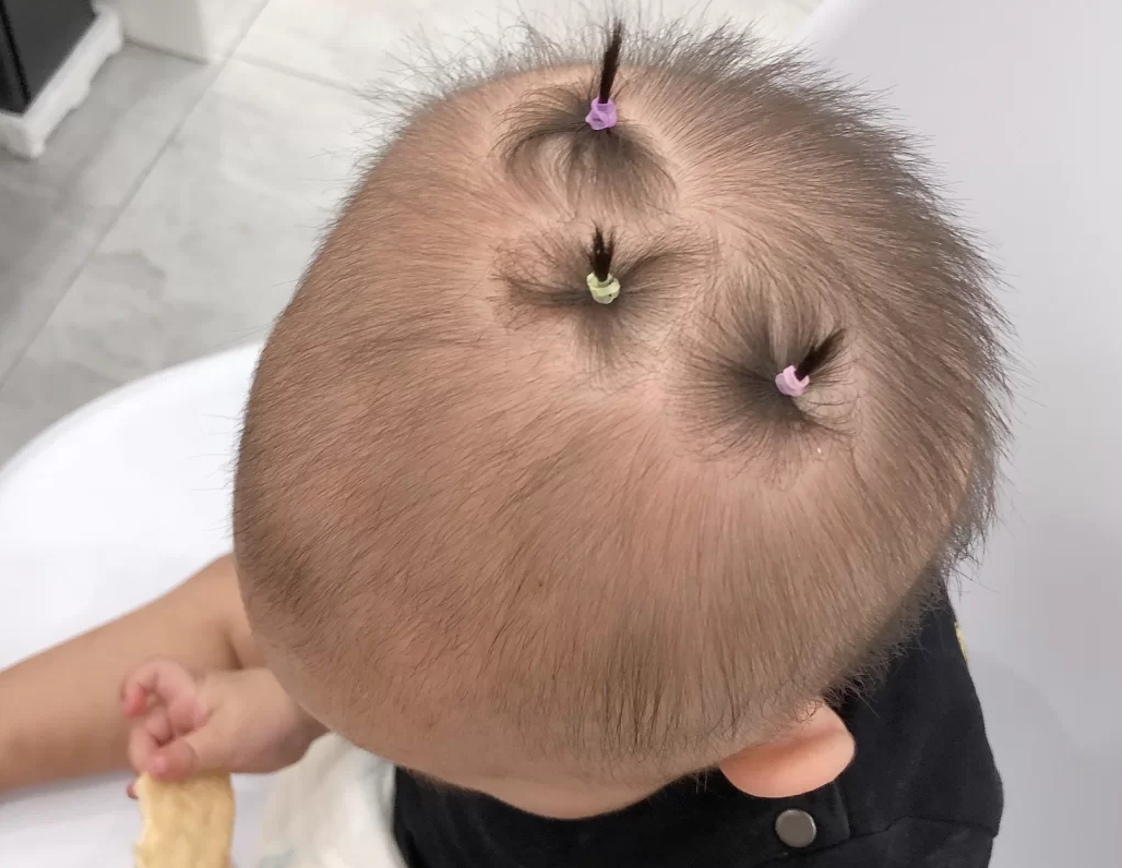 男婴儿留辫子发型图片图片