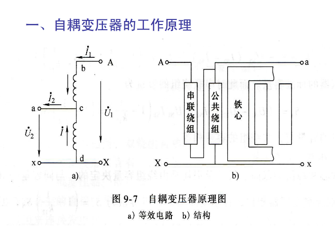 自耦变压器示意图图片