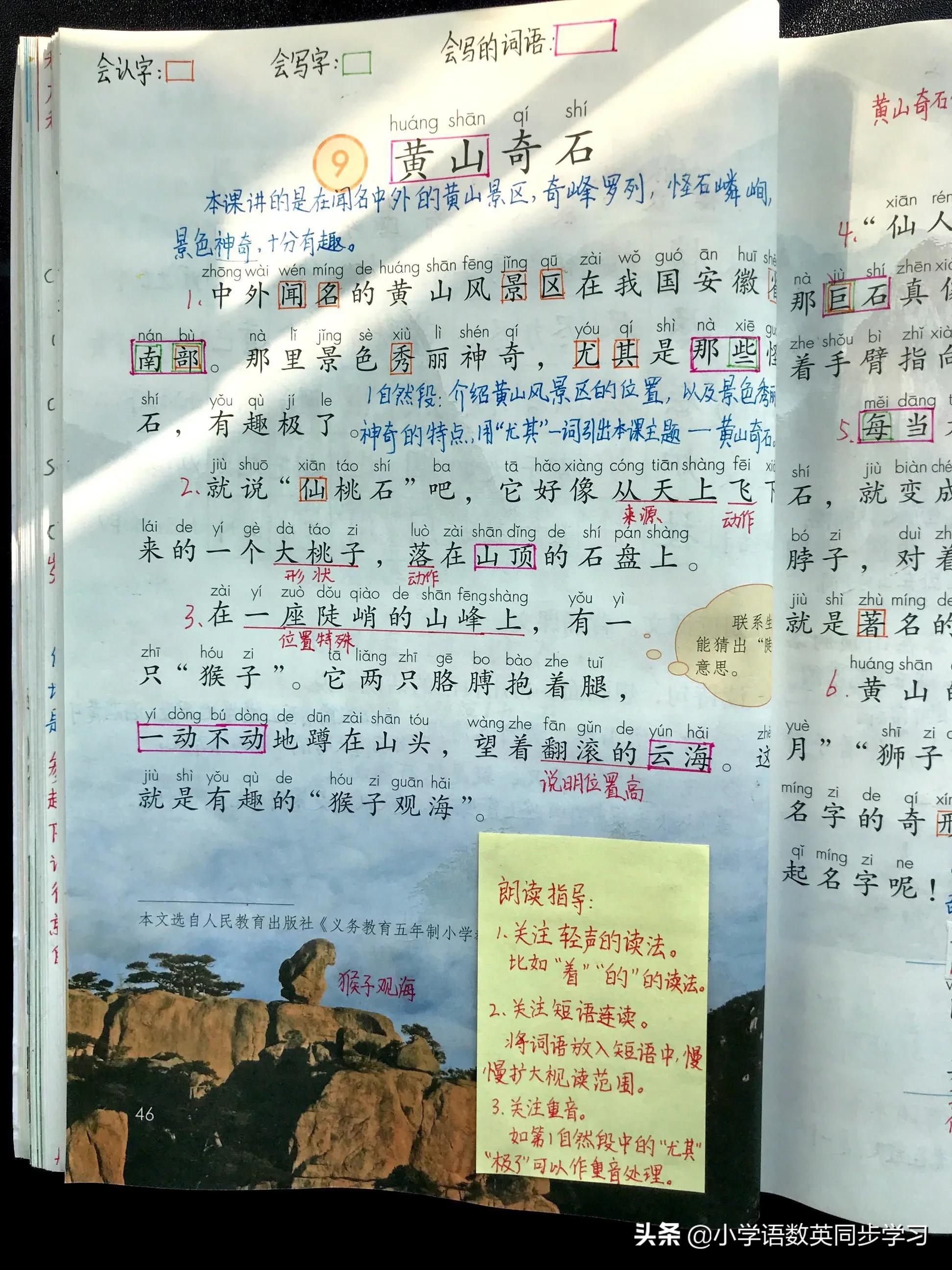 黄山奇石真有趣，形状各异像动物。