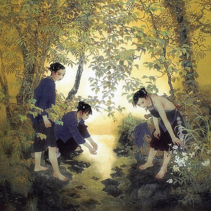 雅俗共赏 幻我两忘——著名画家​于文江笔墨再现东方女性群像