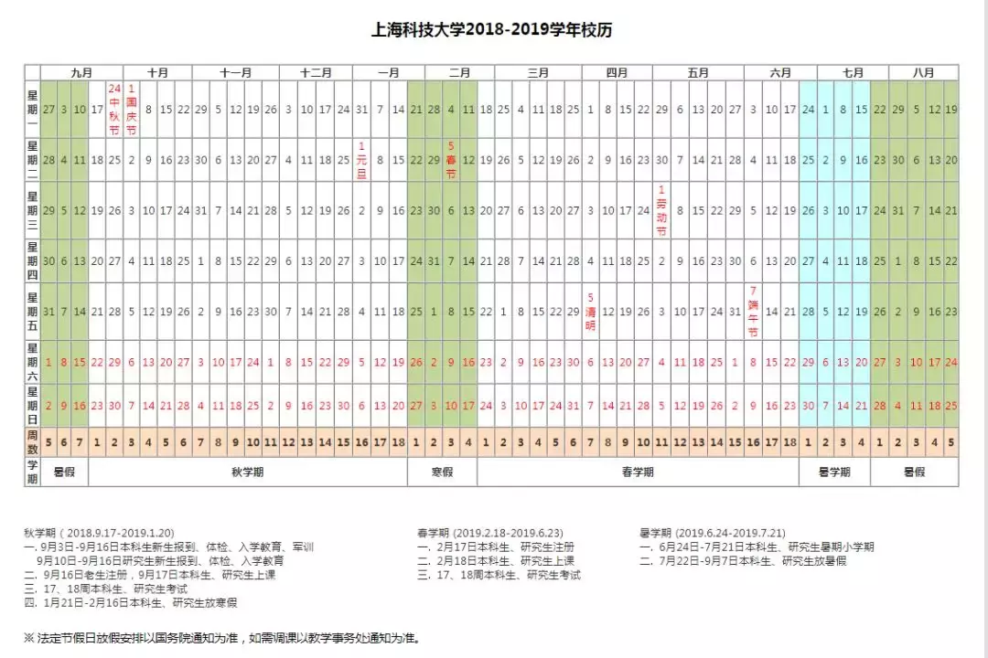 沪上26家高校校历在此！暑假安排一览无余