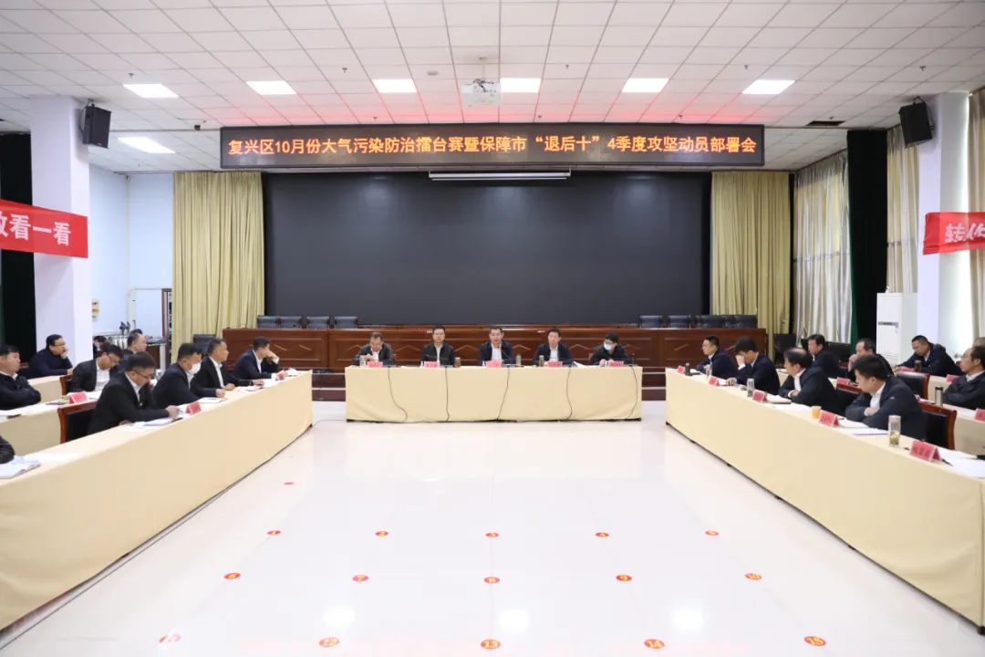 邯郸：复兴区召开大气污染防治月度擂台赛暨保障邯郸市空气质量综合指数“退后十”攻坚会议