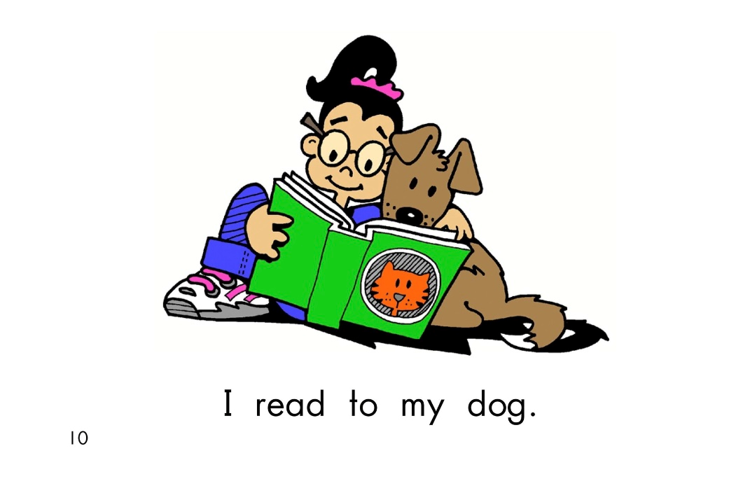幼儿启蒙有声绘本阅读:《I read a book》读书给狗狗听