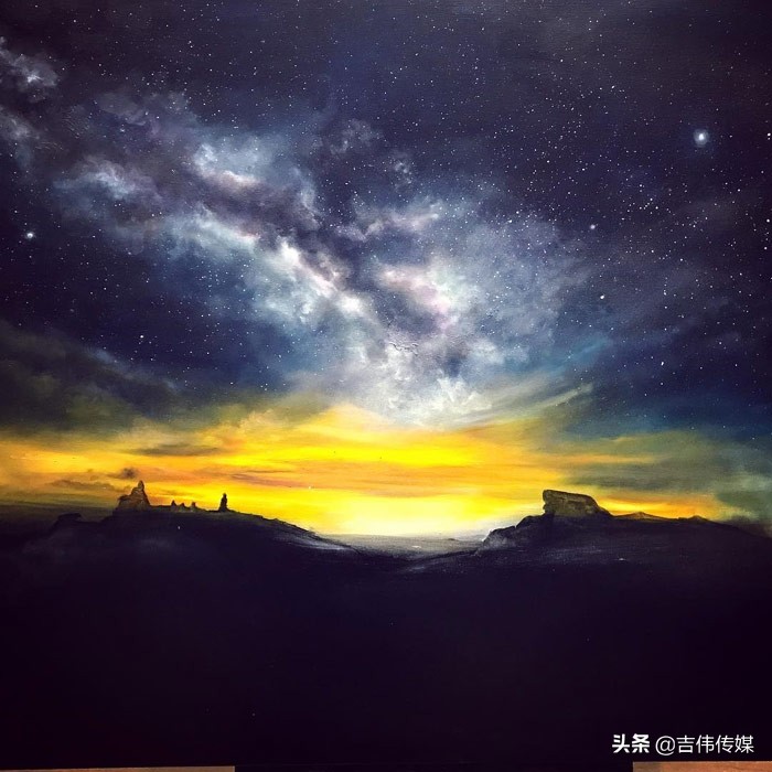 大美女艺术家笔下的浩瀚宇宙，众多围观爱好者赞不绝口