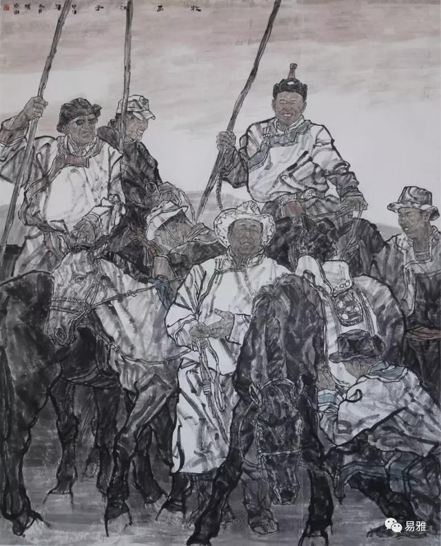 「易雅百家」傅向宏｜当代蒙古族题材绘画的民族特色