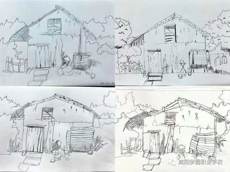 咸阳梦圆职业学校——学生绘画作品展