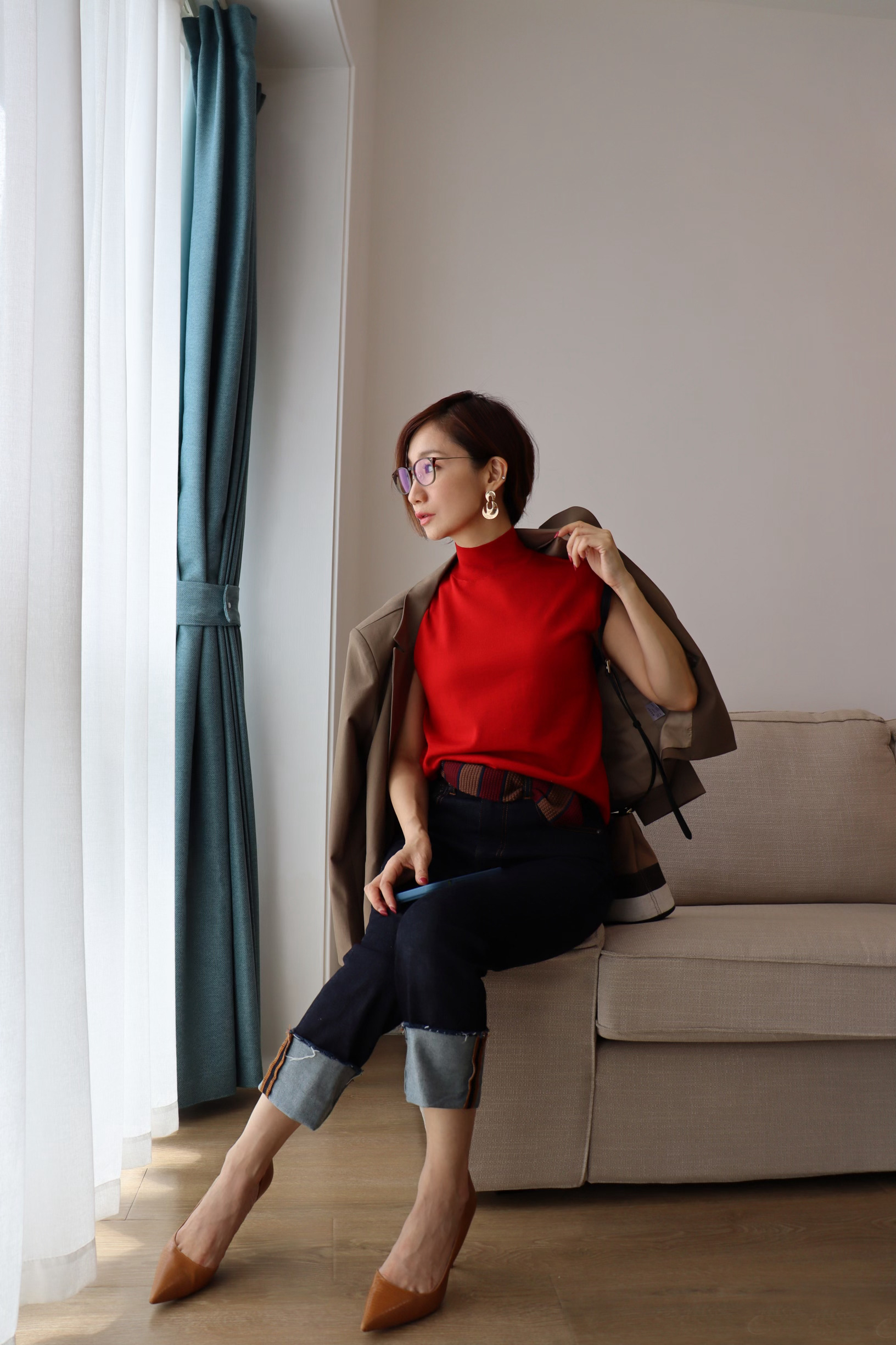 气质比美貌更重要,1米56的她没有靓丽脸盘,却比谁都穿得知性