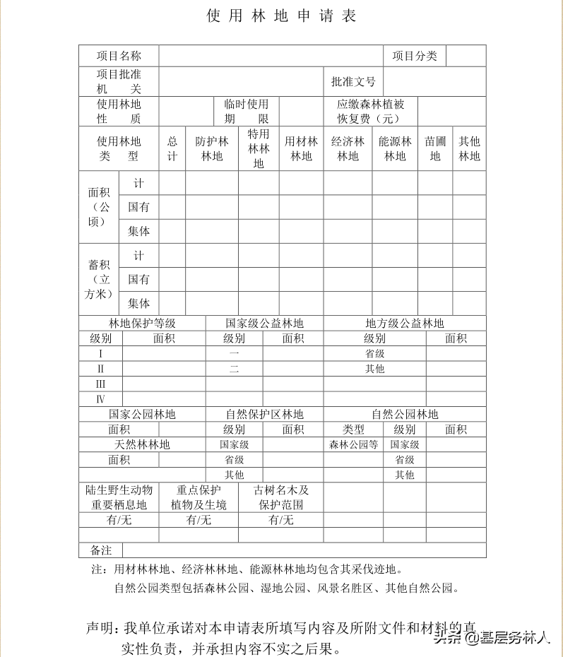 建设项目使用林地审核审批管理规范