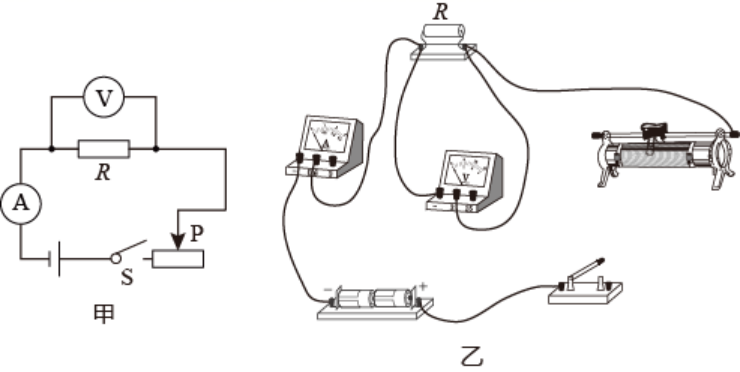 乙p(多省市中考物理真题探究专题08：探究电流与电阻的关系精析讲练)
