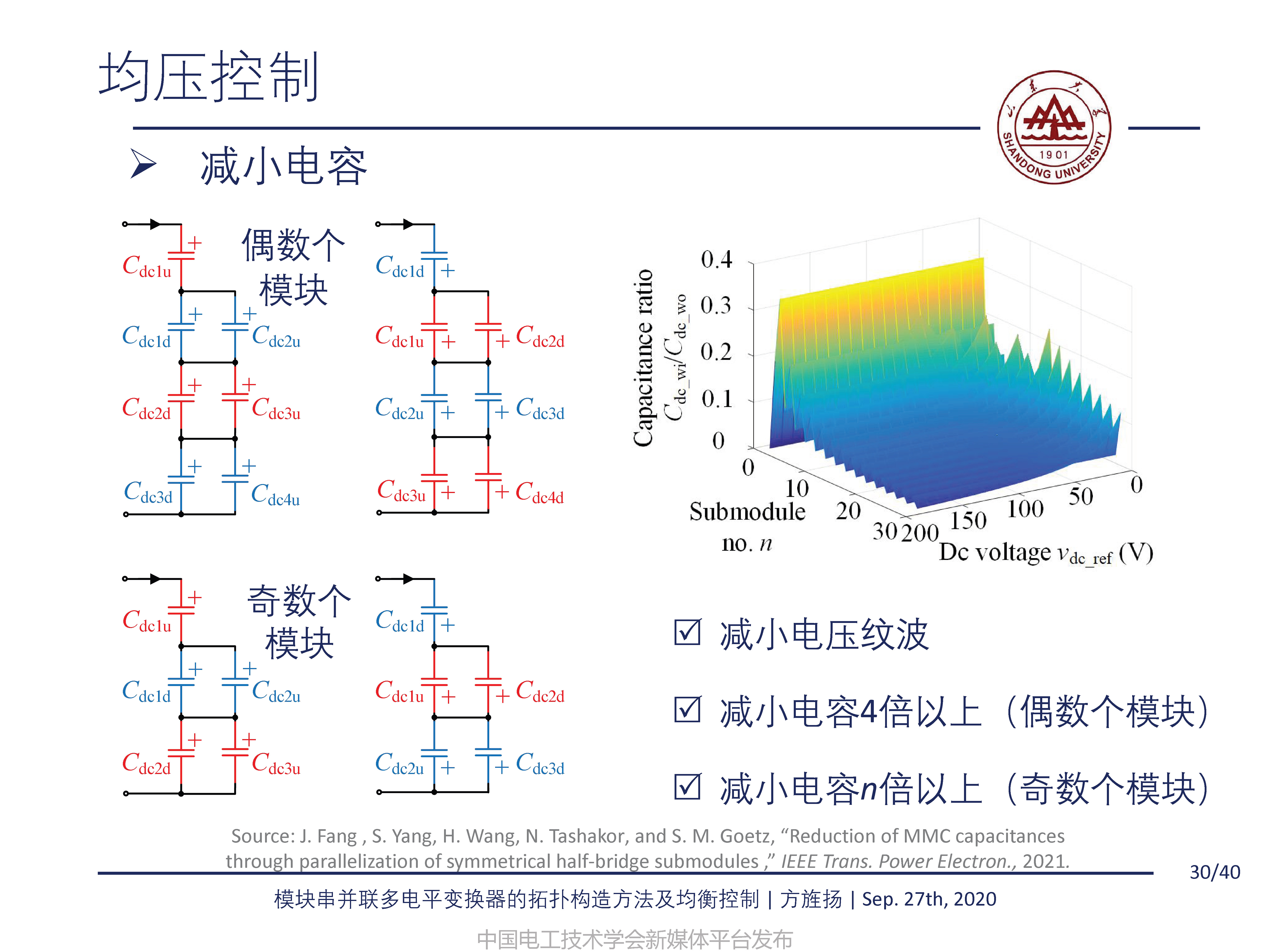 山东大学方旌扬教授：模块串并联多电平变换器的拓扑构造方法