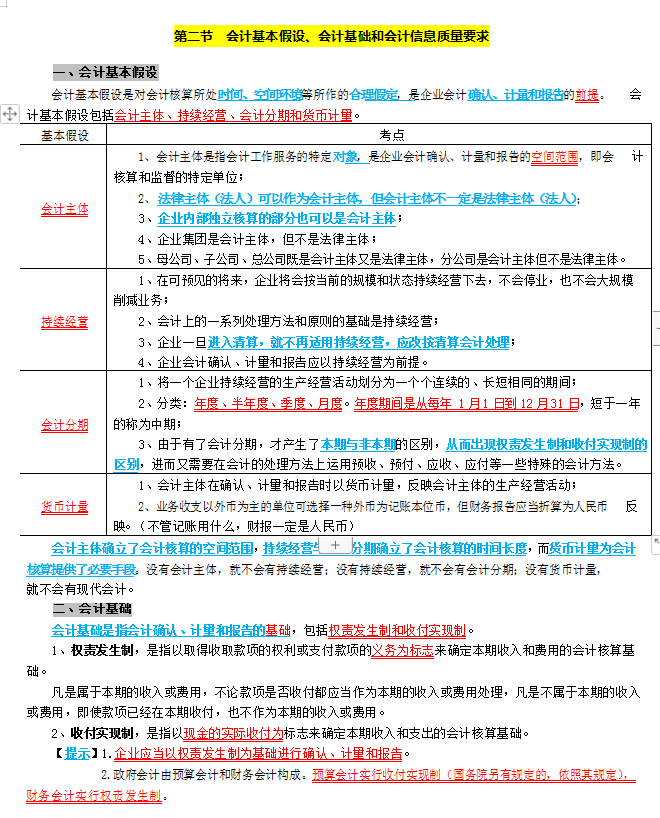 2022年初级会计2门90、95通过，学霸总结三色笔记，供大家参考