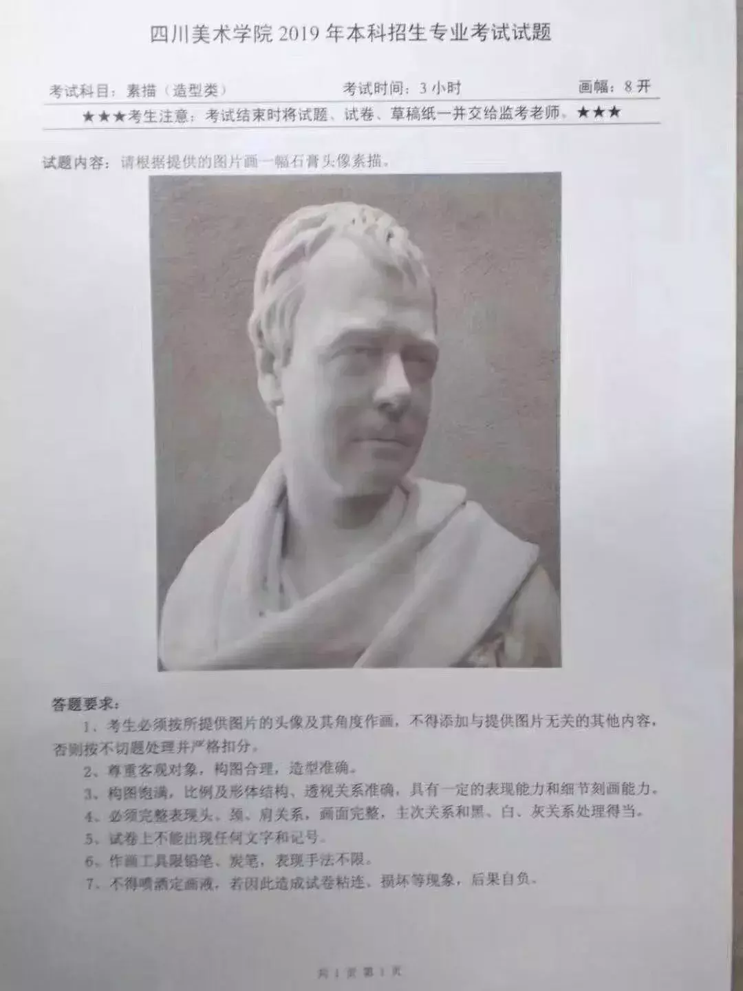 重磅发布|2019年九大美院最全考题汇总！只有想不到没有考不到！