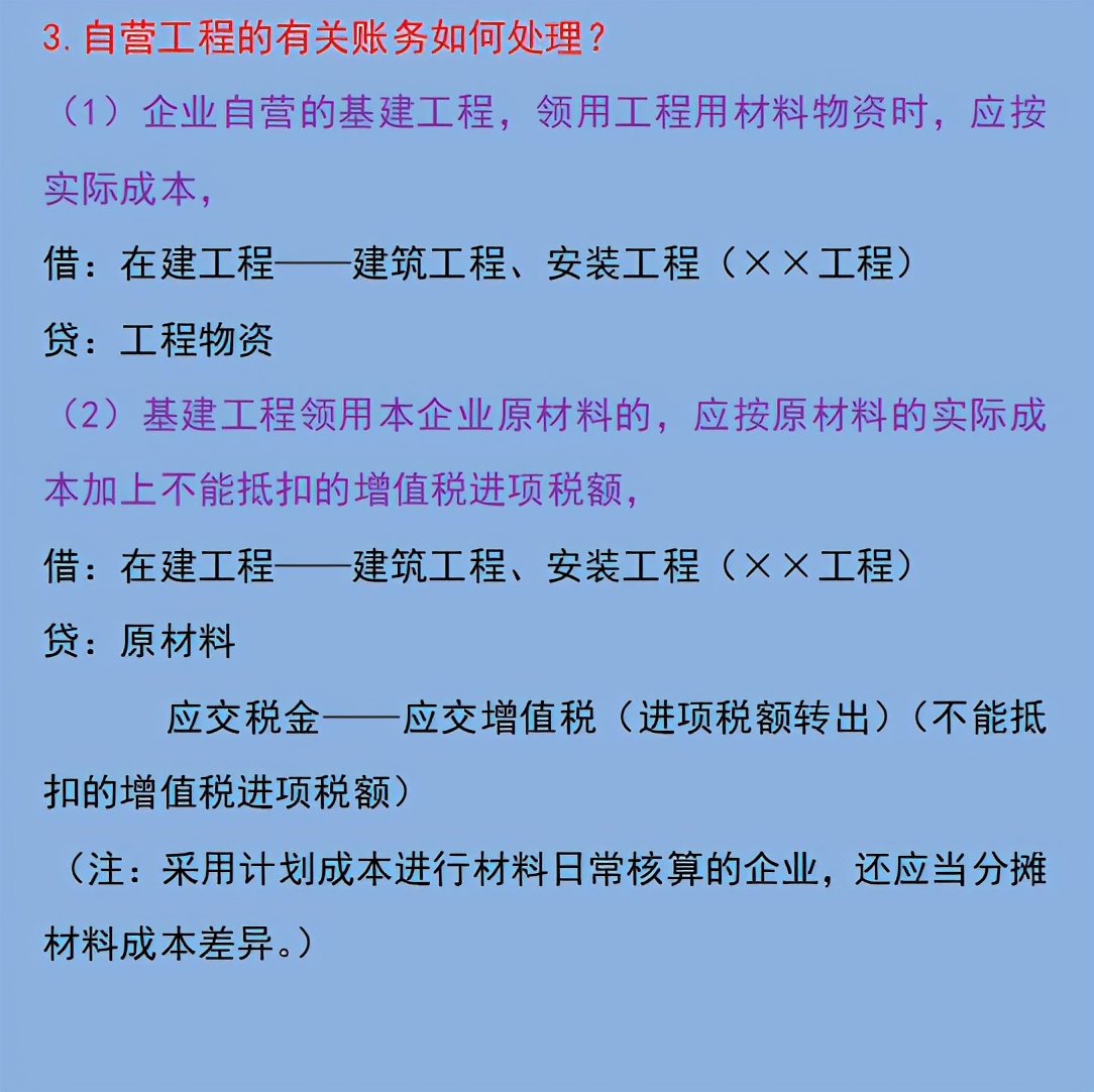 今日分享！建筑行业会计分录大全，最新版！建筑会计小白必备宝典