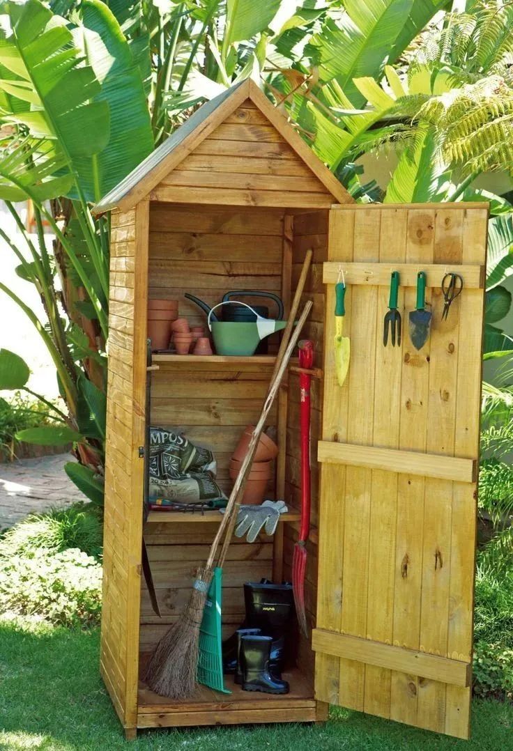木匠老爸巧手打造园艺工具柜，摆在院子里，邻居看了都羡慕坏了！