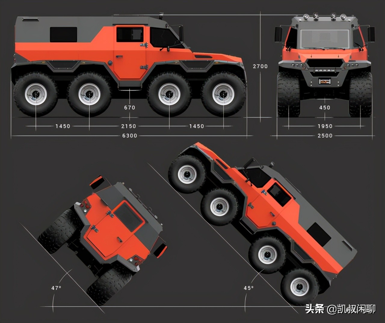 奔馳8x8越野車(8x8全地形越野車來自俄羅斯) - 四帝國車市