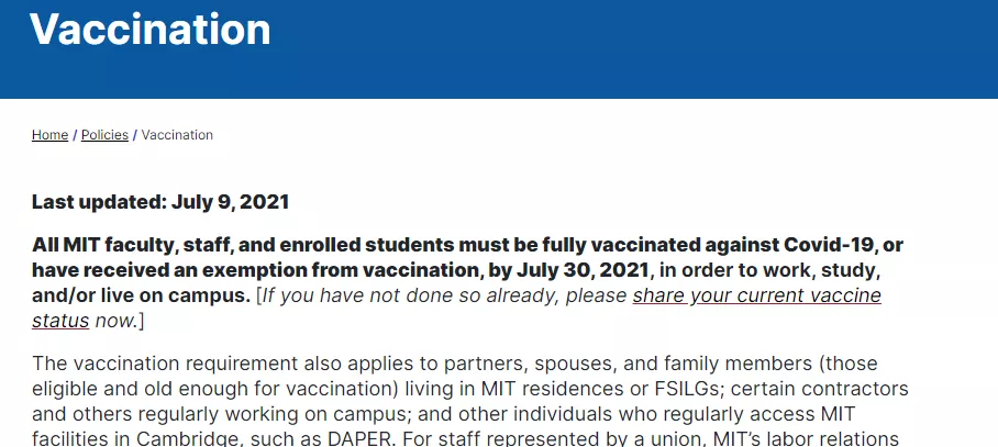 JHU仅接受三种FDA批准疫苗，中国学生入学后是否要重打？