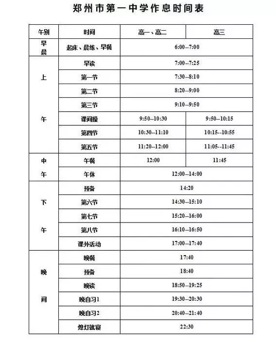 衡水、人大作息表曝光，看学霸们的时间管理怎样养成
