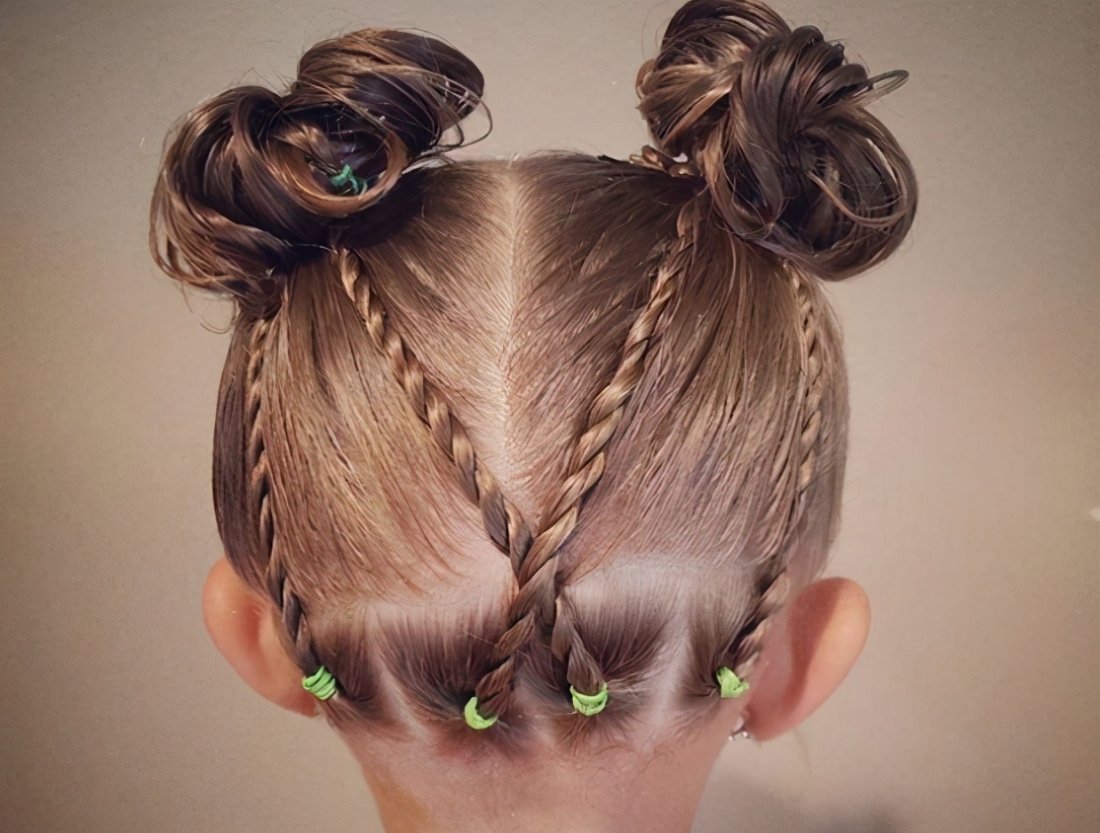 宝宝绑头发的图片大全(宝宝头发不能乱扎) - 赤虎壹号