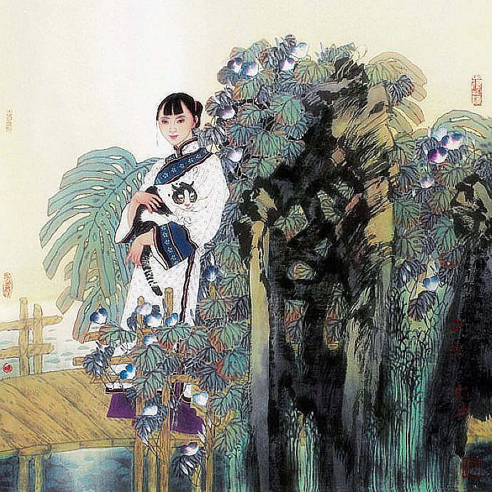 雅俗共赏 幻我两忘——著名画家​于文江笔墨再现东方女性群像