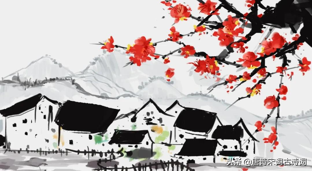 青山修竹矮篱笆,仿佛林泉隐者家