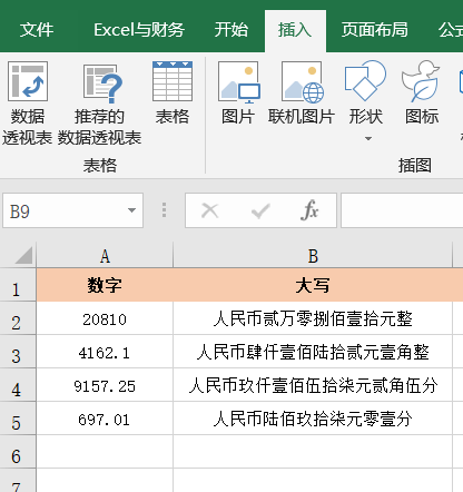 Excel中数字大小写转换技巧：设置单元格格式法、函数公式法