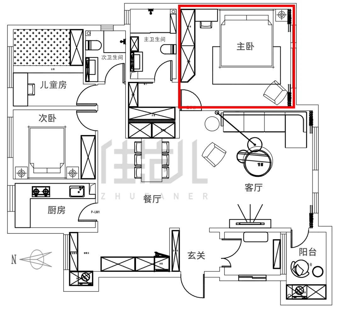 【親子宅設計精選】豪擲百萬裝潢130㎡，客廳竟只用來打王者？