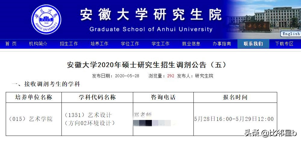 5月28日第四轮考研调剂信息：安徽大学、河海大学、重庆大学等