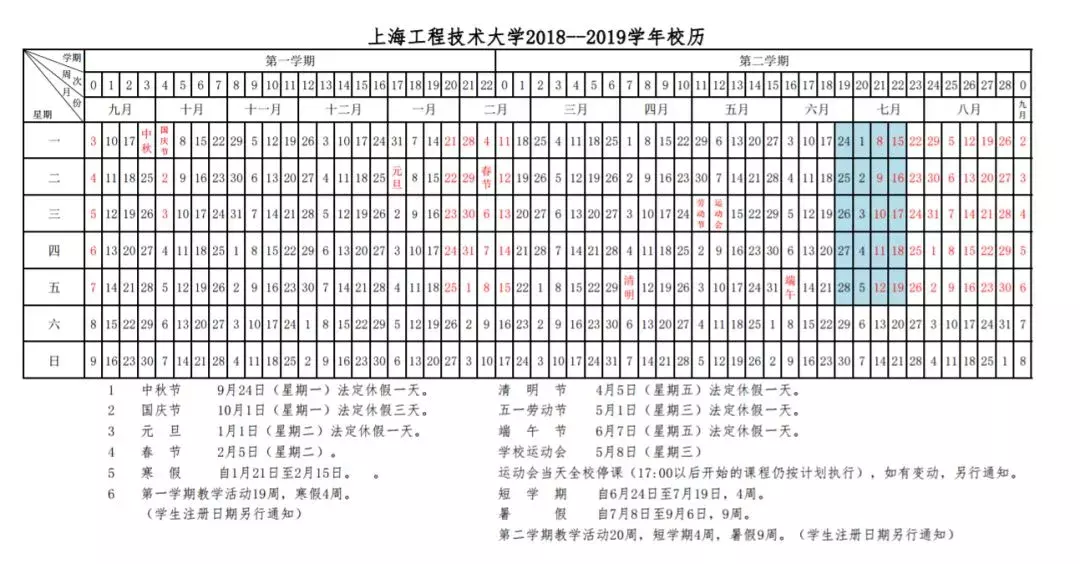 沪上26家高校校历在此！暑假安排一览无余