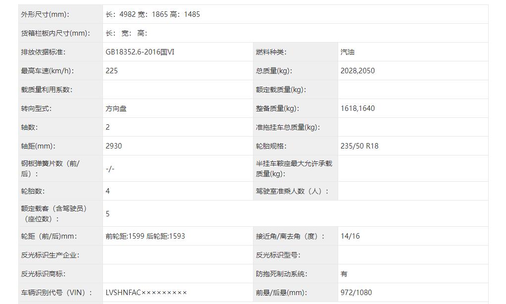 将于广州车展正式亮相，林肯ZEPHYR量产版申报信息曝光