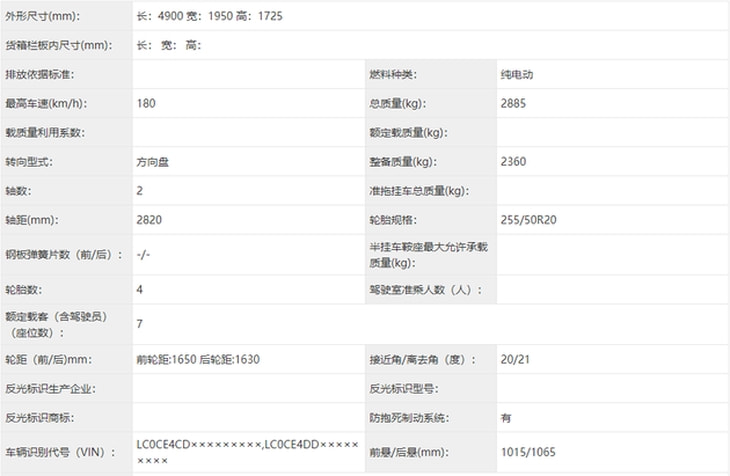 新款比亚迪唐EV申报图曝光 电动机最大功率调低至168kW