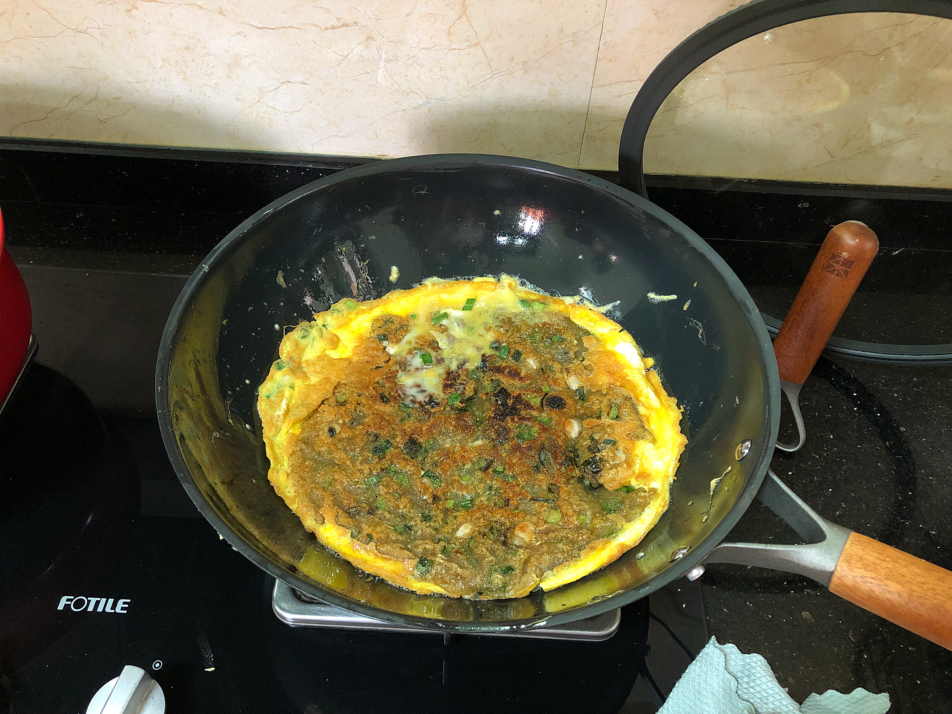 火爆福建街头海蛎煎,教你接地气家常做法,鲜香滑嫩,百吃不厌