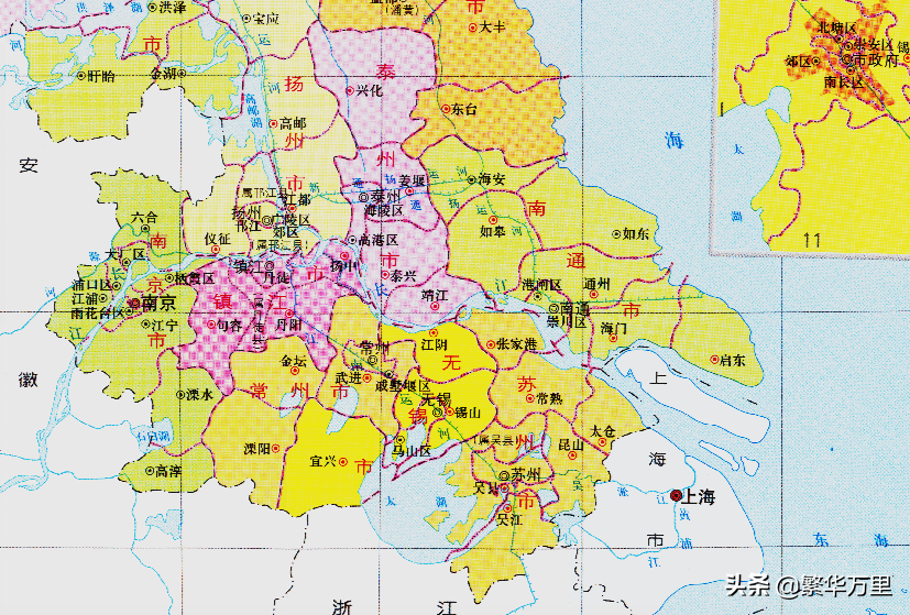 江苏省的区划调整，13个地级市之一，南京市为何有11个区？