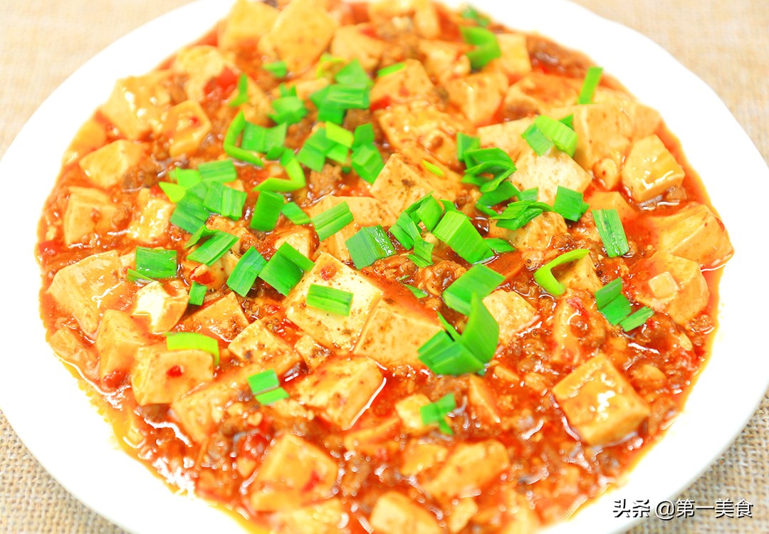 图片[1]-【麻婆豆腐】做法步骤图 嫩滑爽口 麻辣鲜香-起舞食谱网