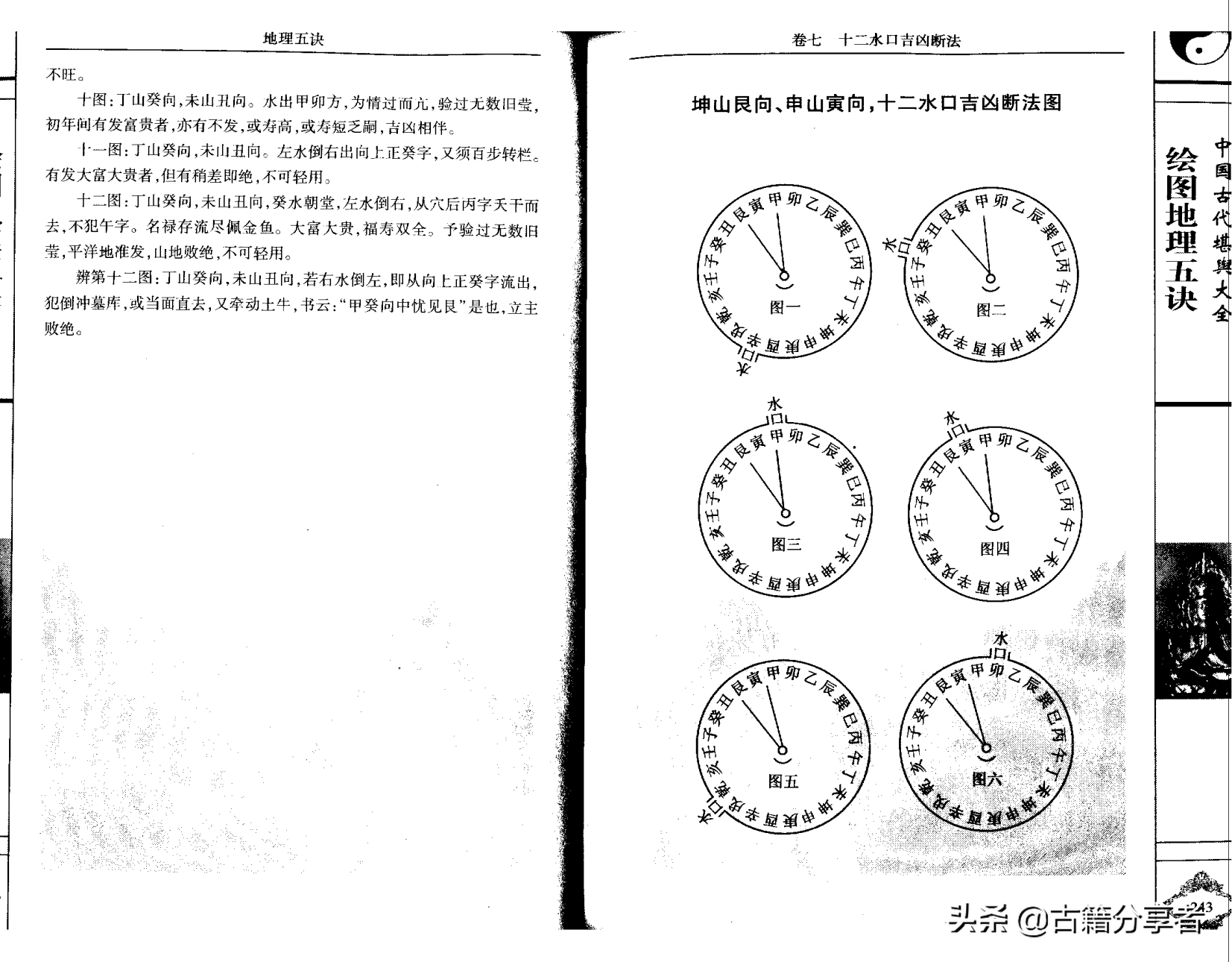 风水地理阴宅图解《地理五诀》3部份