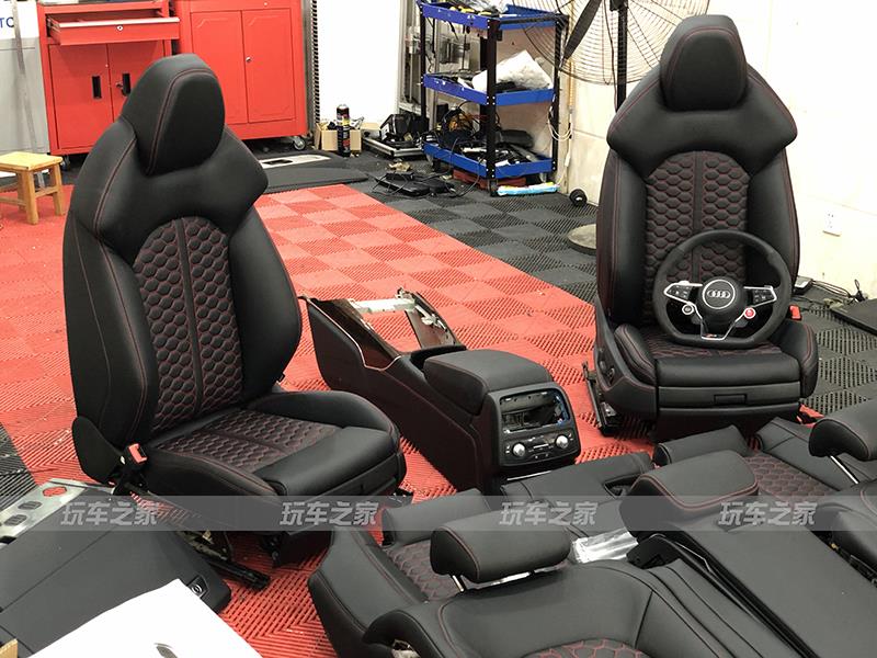 奥迪a6L c7改装升级全套内饰 除旧迎新