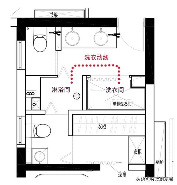 她重新装修房子，餐厨一体化后全屋开阔敞亮，室内复古浪漫很大方