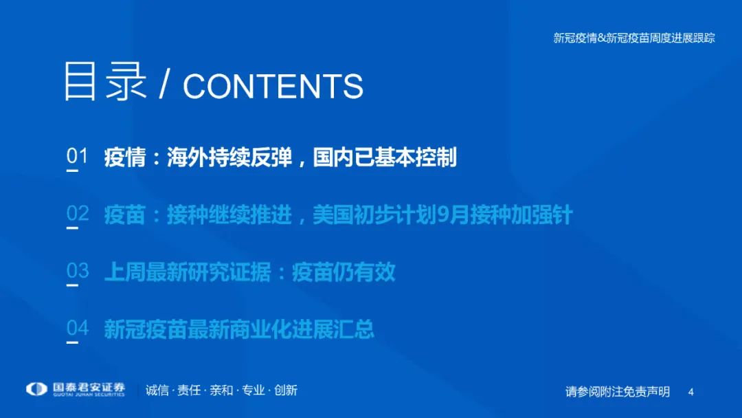 医药行业：新冠疫情&新冠疫苗周度进展跟踪（附下载）