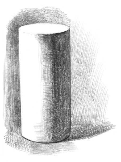 几何体素描很难画？分步骤教你画圆柱体画法，简单易学，建议收藏