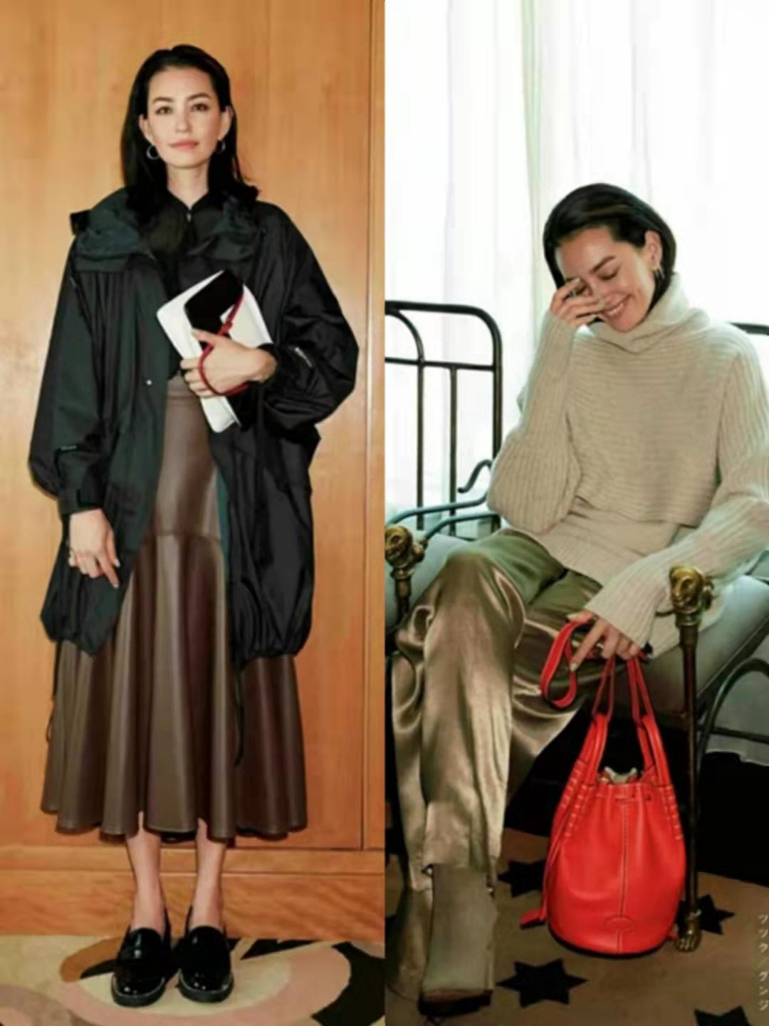 秋季穿衣流行“露腰不露腿”，日系熟女亲自示范，优雅到骨子里