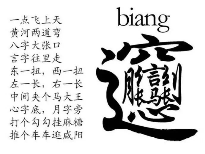 终于打出biang字了(西安人的歌，陕西人的面！最难写的字最好吃的面BiángBiáng面)