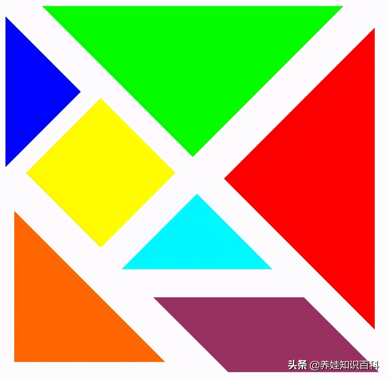 七巧板拚長方形的方法是什麽？按照這個方法來拚，拚出標準長方形