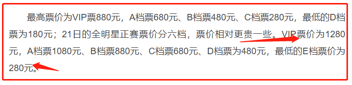 为什么cba没有vip票卖(喜忧参半！CBA全明星赛允许观众入场观看，但貌似票价有点小贵)