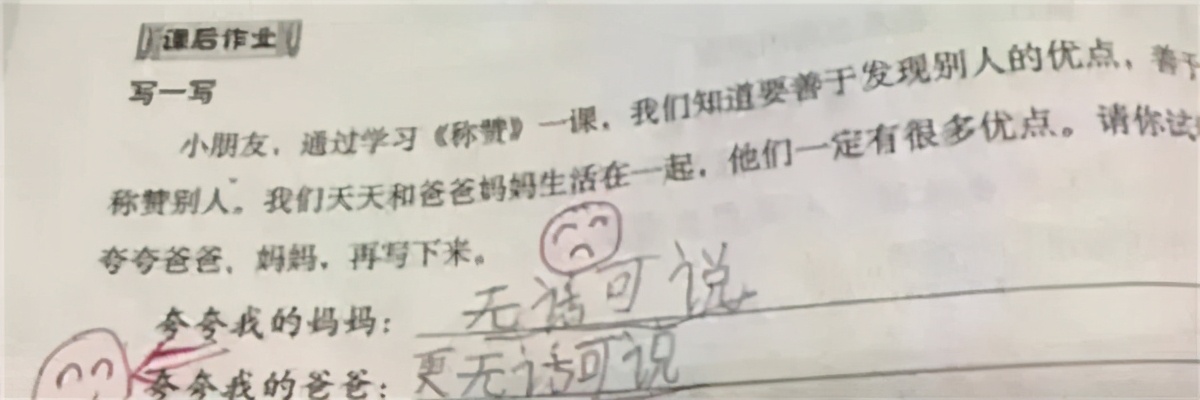小学生作业又出“新包袱”，哑巴吃黄连的下一句：聋子喝绿茶
