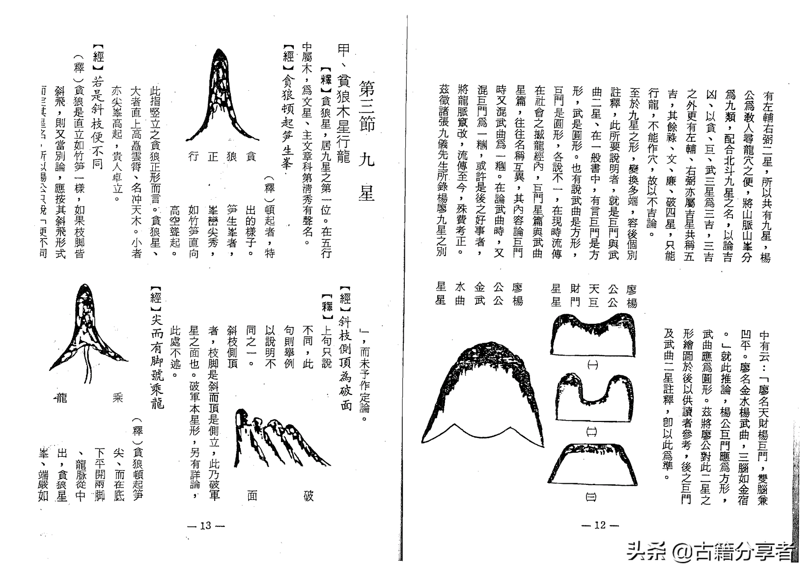 杨公风水地理书《撼龙经图解》