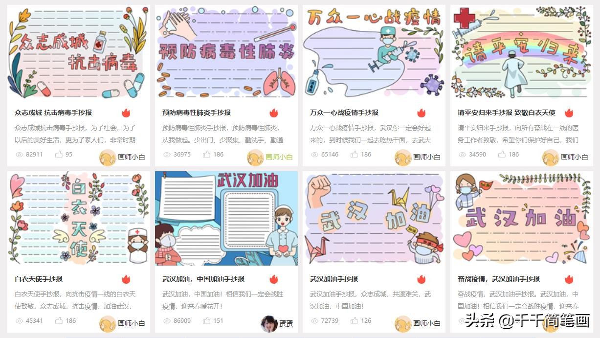 2020年校园主题手抄报模板，小学生必备手抄报作业，家长们快收藏