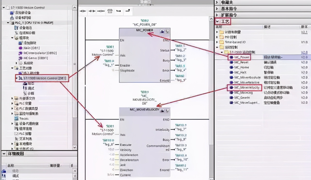 S7-1500PLC+变频器+编码器组成位置控制系统
