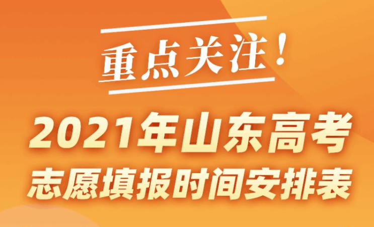 山东省2021年高考录取分数线出炉！首次志愿填报将于6月30日开启