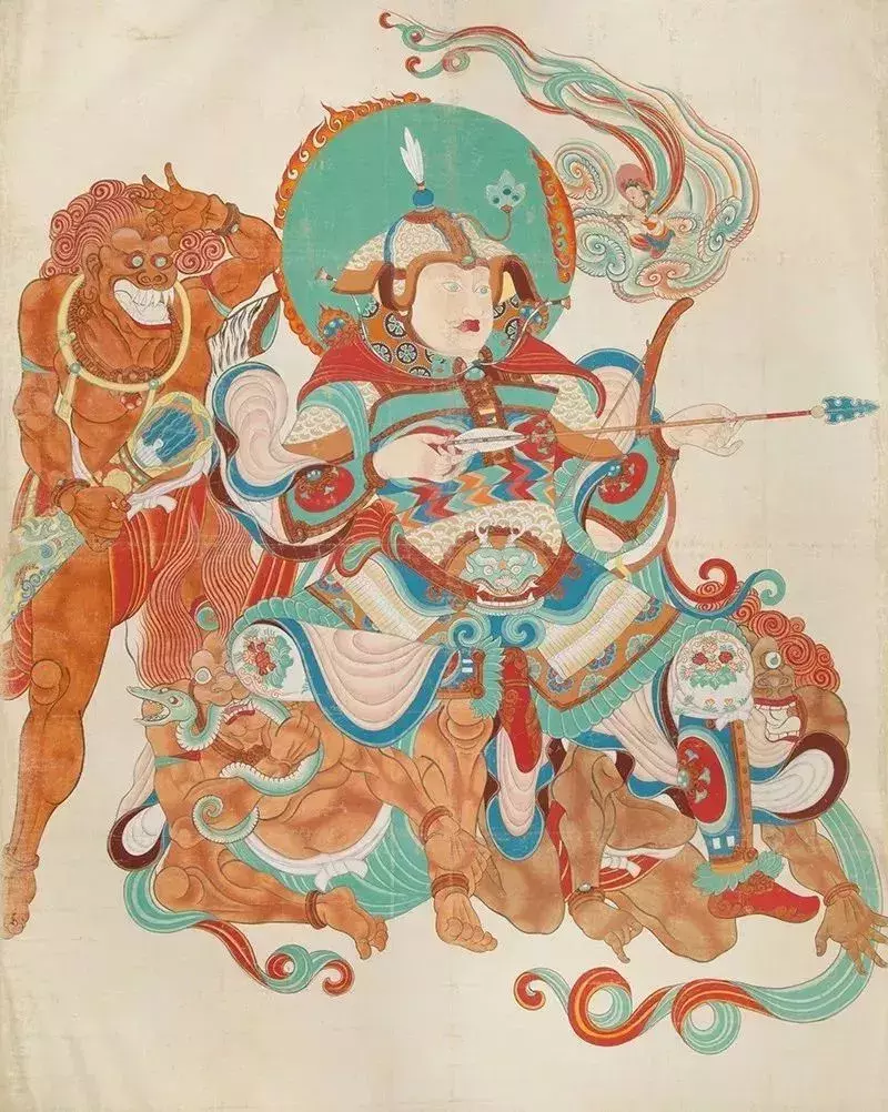 张大千临摹敦煌壁画作品选粹